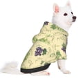 thumbnail image 1 of Uemuo Green And Purple Grapes for Winter Dog Hoodie Sweatshirts with Pockets Warm Dog Clothes for Small Dogs Chihuahua-Large, 1 of 8