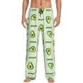 thumbnail image 1 of Uemuo Green Avocado Pattern Men's Wide Leg Palazzo Lounge Pants with Pockets Light Weight Loose Comfy Casual Pajama Pants-Medium, 1 of 9
