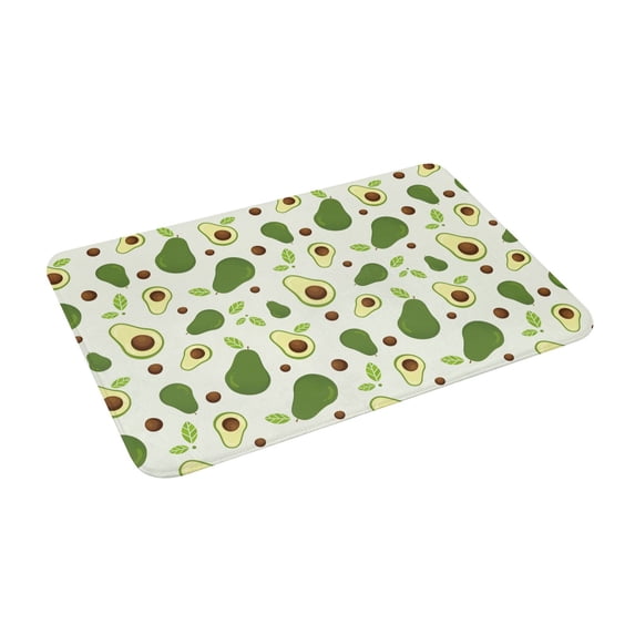 Uemuo Green Avocado Printed Door Mat Indoor Doormat 16"x24",Front Back Door Mats Non Slip Entrance Rugs,Inside Doormats for Entryway