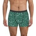 thumbnail image 1 of Uemuo Green Christmas Pattern Men's Boxer Briefs,Trunk Anti-Chafing,Comfortable, Durable, and Stylish Underwear-Large, 1 of 9
