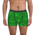 thumbnail image 1 of Uemuo Green Glitter Pattern Men's Boxer Briefs,Trunk Anti-Chafing,Comfortable, Durable, and Stylish Underwear-, 1 of 9