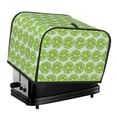 thumbnail image 1 of Uemuo Green Lemon Slices Print Toaster Cover 4 Slice, Small Kitchen Appliance Covers, Toaster Oven Cover with Loop, Bread Machine Cover Dust Cover Protection, 1 of 7