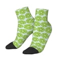 thumbnail image 1 of Uemuo Green Lemon Slices Printed Crew Socks, Moisture-Wicking Socks, Athletic Socks for Men Breathable Cushion Socks Casual Sport Socks for Running Traveling, 1 of 6