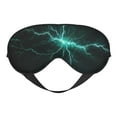 Uemuo Green Lightning Flash Pattern Sleep Eye Mask Light Blocking