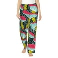 thumbnail image 1 of Uemuo Green Mushroom Pattern Women's Wide Leg Palazzo Lounge Pants with Pockets Light Weight Loose Comfy Casual Pajama Pants-Small, 1 of 9