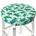 thumbnail image 1 of Uemuo Green Sea Turtle Pattern Round Bar Stool Seat Covers Washable Stool Cushion Slipcover Elastic Bar Chair Covers-14 inch, 1 of 7