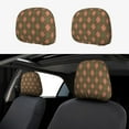 thumbnail image 1 of Uemuo Green and Squares Printed 2 PCS Car All-Inclusive Headrest Cover, Headrest Protector, Soft Elastic Breathable Seat Headrest Anti-Dirty Cover Headrest Cover Protector, 1 of 6