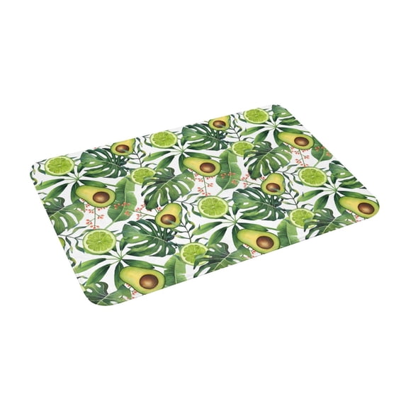 Uemuo Green Tropical Printed Door Mat Indoor Doormat 16"x24",Front Back Door Mats Non Slip Entrance Rugs,Inside Doormats for Entryway