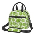 thumbnail image 1 of Uemuo Green Various Lemons Printed Lunch Bag Lunch Box Reusable Insulated Lunch Tote Bag, Leakproof Thermal Cooler Sack Food Handbags Case High Capacity, 1 of 5