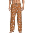 thumbnail image 1 of Uemuo Halloween Mummy Pattern Men's Wide Leg Palazzo Lounge Pants with Pockets Light Weight Loose Comfy Casual Pajama Pants-Small, 1 of 9