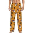 thumbnail image 1 of Uemuo Halloween Witches Gnome Pattern Men's Wide Leg Palazzo Lounge Pants with Pockets Light Weight Loose Comfy Casual Pajama Pants-XX-Large, 1 of 9