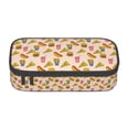 thumbnail image 1 of Uemuo Hamburger Pizza Coke Printed Large Pencil Case, Big Capacity Pencil Pouch Stationery Pen Bag, Storage High Capacity Bag Pouch Holder Box Organizer, Marker Pen Case, 1 of 1