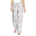 thumbnail image 1 of Uemuo Hand Drawn Rabbit Pattern Women's Wide Leg Palazzo Lounge Pants with Pockets Light Weight Loose Comfy Casual Pajama Pants-Medium, 1 of 9