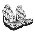 thumbnail image 1 of Uemuo Hand Drawn Snake Pattern Car Seat Covers for Front Seats Waterproof Seat Covers for Cars, Universal Auto Front Seats Protector Fits for Car-1, 1 of 6