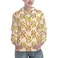 thumbnail image 1 of Uemuo Hand Drawn Snake Pattern Women's Hoodie with Eye-catching Drawstrings- Casual Pullover Hoodie with Kangaroo Pocket, Stylish Hooded Sweatshirt-X-Large, 1 of 7