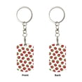 thumbnail image 1 of Uemuo Hand Drawn Strawberry Pattern Rectangular Metal Keychain - Durable, Stylish, and Personalized Key Ring for Men and Women,Engraved Keychain,Gift Slim Sturdy Keychain, 1 of 7