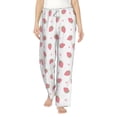 thumbnail image 1 of Uemuo Hand Drawn Strawberry Pattern Women's Wide Leg Palazzo Lounge Pants with Pockets Light Weight Loose Comfy Casual Pajama Pants-X-Large, 1 of 9