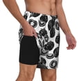 thumbnail image 1 of Uemuo Hand Drawn Tomatoes Pattern Mens Swim Trunks Quick Dry Board Shorts with Mesh Lining, Stretch Beach Shorts Quick Dry No-Chafing Board Shorts-3X-Large, 1 of 9