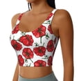 thumbnail image 1 of Uemuo Hand Drawn Tomatoes Pattern Women's Sports Bra - High Impact Support, Breathable, and Comfortable Athletic Bra for Running, Yoga, and Workouts, 1 of 9