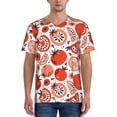 thumbnail image 1 of Uemuo Hand Drawn Tomatoes Print Mens Polo Shirts Baseball T-shirt Performance Short Sleeve Golf Shirt Moisture Wicking Athletic Casual Collared T-Shirt-XX-Large, 1 of 7