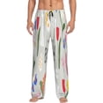 thumbnail image 1 of Uemuo Happy Easter Pattern Men's Wide Leg Palazzo Lounge Pants with Pockets Light Weight Loose Comfy Casual Pajama Pants-XX-Large, 1 of 6
