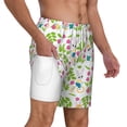 thumbnail image 1 of Uemuo Happy Easter Pattern Mens Swim Trunks Quick Dry Board Shorts with Mesh Lining, Stretch Beach Shorts Quick Dry No-Chafing Board Shorts-Small, 1 of 9
