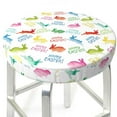 thumbnail image 1 of Uemuo Happy Easter Rabbit Pattern Round Bar Stool Seat Covers Washable Stool Cushion Slipcover Elastic Bar Chair Covers-12 inch, 1 of 7