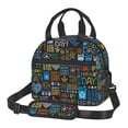 thumbnail image 1 of Uemuo Happy Father Day Printed Lunch Bag Lunch Box Reusable Insulated Lunch Tote Bag, Leakproof Thermal Cooler Sack Food Handbags Case High Capacity, 1 of 5