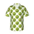 thumbnail image 1 of Uemuo Happy Fruit Printed Regular Fit Short Sleeve Casual Hawaiian Shirt for Men,Aloha shirt,Tropical shirt,Floral print shirt,Vacation Beach shirt-Small, 1 of 9