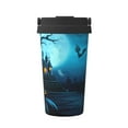 thumbnail image 1 of Uemuo Happy Halloween-1 Print Carry Insulated Coffee Mug, Travel Mug with Hidden Handle, Insulated Coffee Flask, Leak-proof Travel Mug Insulated Mug for Office, 1 of 8