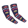 thumbnail image 1 of Uemuo Happy Mardi Gras Printed Arm Sleeves, Cooling UV Sun Protection Sports Compression for Men/Women, 1 of 8