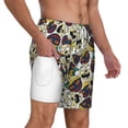 thumbnail image 1 of Uemuo Happy Skeleton Pattern Mens Swim Trunks Quick Dry Board Shorts with Mesh Lining, Stretch Beach Shorts Quick Dry No-Chafing Board Shorts-3X-Large, 1 of 9