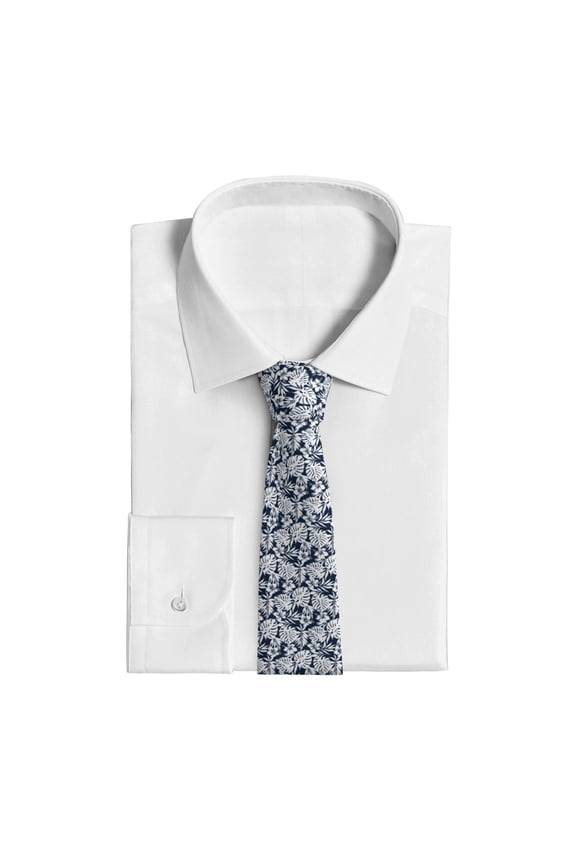 Hawaiian Style Pattern Men's Necktie Classic Silk Tie Woven Jacquard Neck Ties Business Necktie Gift for Men