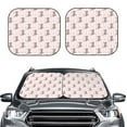 thumbnail image 1 of Uemuo Heart Cat Printed 2 PCS Car Windshield Sun Shade, Auto Sun Heat and UV Rays Blocker, Foldable Automotive Front Window Sunshade Protector, 1 of 7