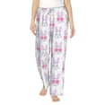 thumbnail image 1 of Uemuo Heart Rabbit Pattern Women's Wide Leg Palazzo Lounge Pants with Pockets Light Weight Loose Comfy Casual Pajama Pants-Medium, 1 of 9