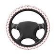 thumbnail image 1 of Uemuo Heartbeat Symbol Printed Car Elastic Steering Wheel Cover - Universal Car Accessory for Diverse Cars Anti-Slip, and Comfortable- 15", 1 of 8