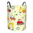 thumbnail image 1 of Uemuo Heavy Equipment Pattern Circular Laundry Hamper Basket with handles,Collapsible laundry basket,Large capacity laundry hamper,Laundry Organizer-Small, 1 of 8