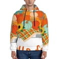 thumbnail image 1 of Uemuo Hello Fall Farm Truck Pattern Men's Hoodie - Casual Pullover Hoodie with Kangaroo Pocket, Stylish Hooded Sweatshirt for Everyday Wear-3X-Large, 1 of 7