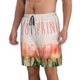 thumbnail image 1 of Uemuo Hello Spring Pattern Men's Swim Trunks Hawaiian Beach Bathing Suit Swimsuits Beach Quick-Dry Shorts with Pockets-XX-Large, 1 of 9