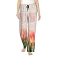 thumbnail image 1 of Uemuo Hello Spring Pattern Women's Wide Leg Palazzo Lounge Pants with Pockets Light Weight Loose Comfy Casual Pajama Pants-X-Large, 1 of 9