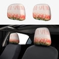thumbnail image 1 of Uemuo Hello Spring Printed 2 PCS Car All-Inclusive Headrest Cover, Headrest Protector, Soft Elastic Breathable Seat Headrest Anti-Dirty Cover Headrest Cover Protector, 1 of 6