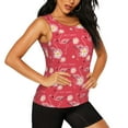 thumbnail image 1 of Uemuo Hello Summer Flamingo Pattern Workout Tank Tops for Women Breathable Moisture-wicking tank top Sleeveless Running Loose Fit Yoga Tops Active Shirts Sports Gym Exercise, 1 of 9