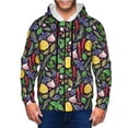 thumbnail image 1 of Uemuo Herbs And Spices for Men's Fashion Full-zip Hoodies & Sweatshirts with Kangaroo Pocket, Zip-up Hooded Sweatshirt, Moisture Wicking & Breathable-X-Large, 1 of 5