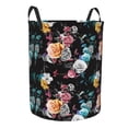 thumbnail image 1 of Uemuo Hibiscus Rose Pattern Circular Laundry Hamper Basket with handles,Collapsible laundry basket,Large capacity laundry hamper,Laundry Organizer-Small, 1 of 8