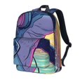 Uemuo HipHop DJ Dolphin Pattern Backpack for Work and Travel Durable