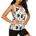 thumbnail image 1 of Uemuo Hip Hop Dog Pattern Workout Tank Tops for Women Breathable Moisture-wicking tank top Sleeveless Running Loose Fit Yoga Tops Active Shirts Sports Gym Exercise, 1 of 9