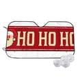 thumbnail image 1 of Uemuo Ho Ho Ho Pattern Accordion Car Windshield Sun Shade, Foldable Reflective Sun Visor for Car, Reflector Windshield Sunshade-Medium, 1 of 7