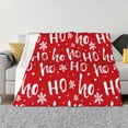 thumbnail image 1 of Uemuo Hohoho Printed Throw Blanket for Couch, Fluffy Fuzzy Blankets for Bed, Sofa, Cozy Flannel Faux Fur Blanket-40"x30", 1 of 6