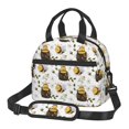 thumbnail image 1 of Uemuo Honey Bee Insect Printed Lunch Bag Lunch Box Reusable Insulated Lunch Tote Bag, Leakproof Thermal Cooler Sack Food Handbags Case High Capacity, 1 of 5