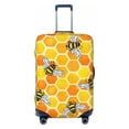 thumbnail image 1 of Uemuo Honeycombs Printed Washable Luggage Cover - Fashion Suitcase Protector Fits 18-32 Inch Luggage -Medium, 1 of 9